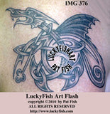 Zephyr Dragon Celtic Tattoo Design 2