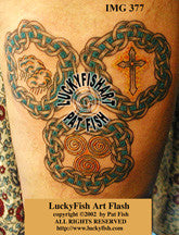 Crest Rings Celtic Tattoo Design 1