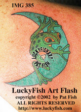 Frog Moon Tattoo Design 1