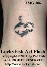 Dainty Dolphins Tattoo Design 1
