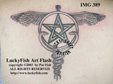 Pagan Caduceus Tattoo Design 2