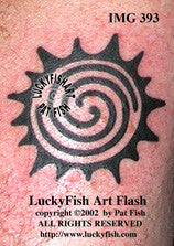 Growth Sun Tribal Tattoo Design 1
