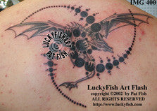Triple Julia Set Dragon Tattoo Design 1