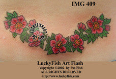 Rose Maiden Tattoo Design 1