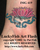 Tibetan Lotus Tattoo Design 1