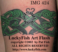 Dragon Duel Celtic Tattoo Design 1