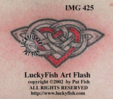 Strength of Heart Celtic Tattoo Design 1