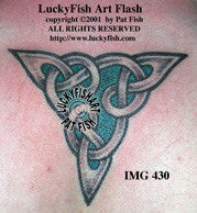 Triple Happiness Knot Celtic Tattoo Design 1