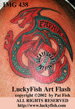 Fafnir Celtic Tattoo Design 1