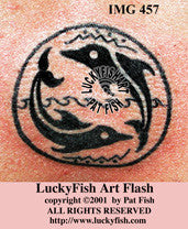Dolphin Yin Yang Tattoo Design 1