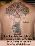 Claddagh Cross Celtic Tattoo Design 3