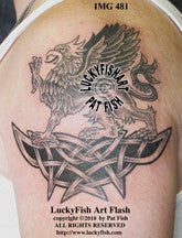 Griffin Armament Celtic Tattoo Design 1
