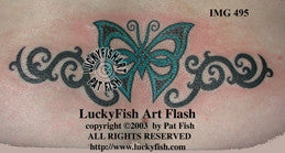 Butterfly Uprising Tribal Celtic Tattoo Design 1