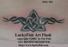 Tribal Heart Triskle Celtic Tattoo Design 1