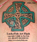 Eyries Cross Celtic Tattoo Design