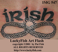 Irish Infinity Celtic Tattoo Design 1