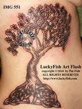 Heart Wood Celtic Tree Tattoo Design 1