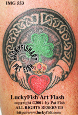 Claddagh Ring Celtic Tattoo Design 1