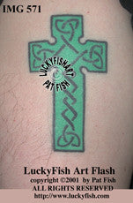 Pilgrim Cross Celtic Tattoo Design 1
