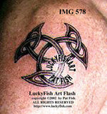 Open Triskle Celtic Tattoo Design 2
