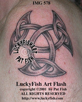 Open Triskle Celtic Tattoo Design 1