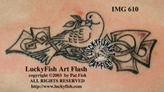 Peace Now Dove Celtic Tattoo Design 1