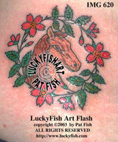 Pony Rose Tattoo Design 1
