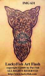 Druidic Dagger Celtic Tattoo Design 1
