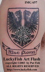 Heraldic Double Eagle Tattoo Design 1