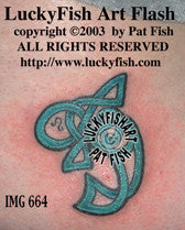 Celtic Knotty Fish Tattoo Design