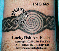 Irish Watch Tattoo with Celtic Design