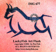 Petroglyph Bull Tattoo Design 1