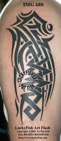 Man O'War Tribal Tattoo Design 1