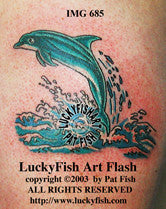 High Jumper Dolphin Tattoo Design 1