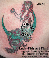 Mermaid of Law Tattoo Design 1