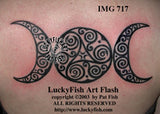 Priestess Moonlight Celtic Tattoo Design 2