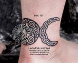 Priestess Moonlight Celtic Tattoo Design 2