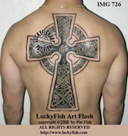 Cross of Insight Celtic Tattoo Design 1