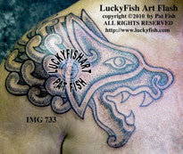 Dragon Lion Celtic Tattoo Design 1
