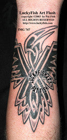 Battlefield Raven Celtic Tattoo Design 1