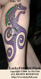Neolithic Horse Celtic Tattoo Design 1