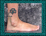 St. Brigit's Shamrock Celtic Tattoo Design 3