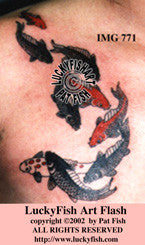Lucky Koi Japanese Tattoo Design 1