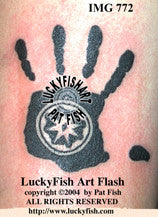 Glad Hand Buddhist Tattoo Design 1