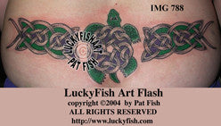 Turtle Tango Celtic Tattoo Design 1