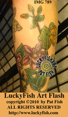 Sweet Violets Tattoo Design 1
