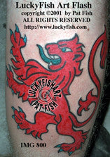 Scottish Lion Tattoo Design
