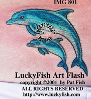 Dolphin Mom Tattoo Design 1