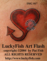 Naughty Heart Tattoo Design 1