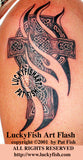 Flaming Cross Celtic Tattoo Design 2